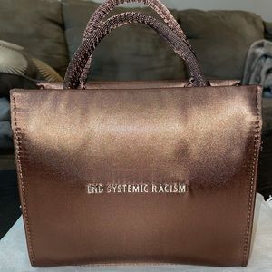 Brown Satin Brandon Blackwood ESR Tote